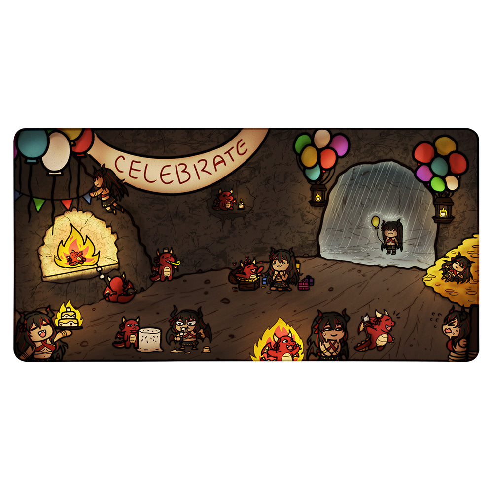 Aura Sin Birthday Party XXL Mousepad