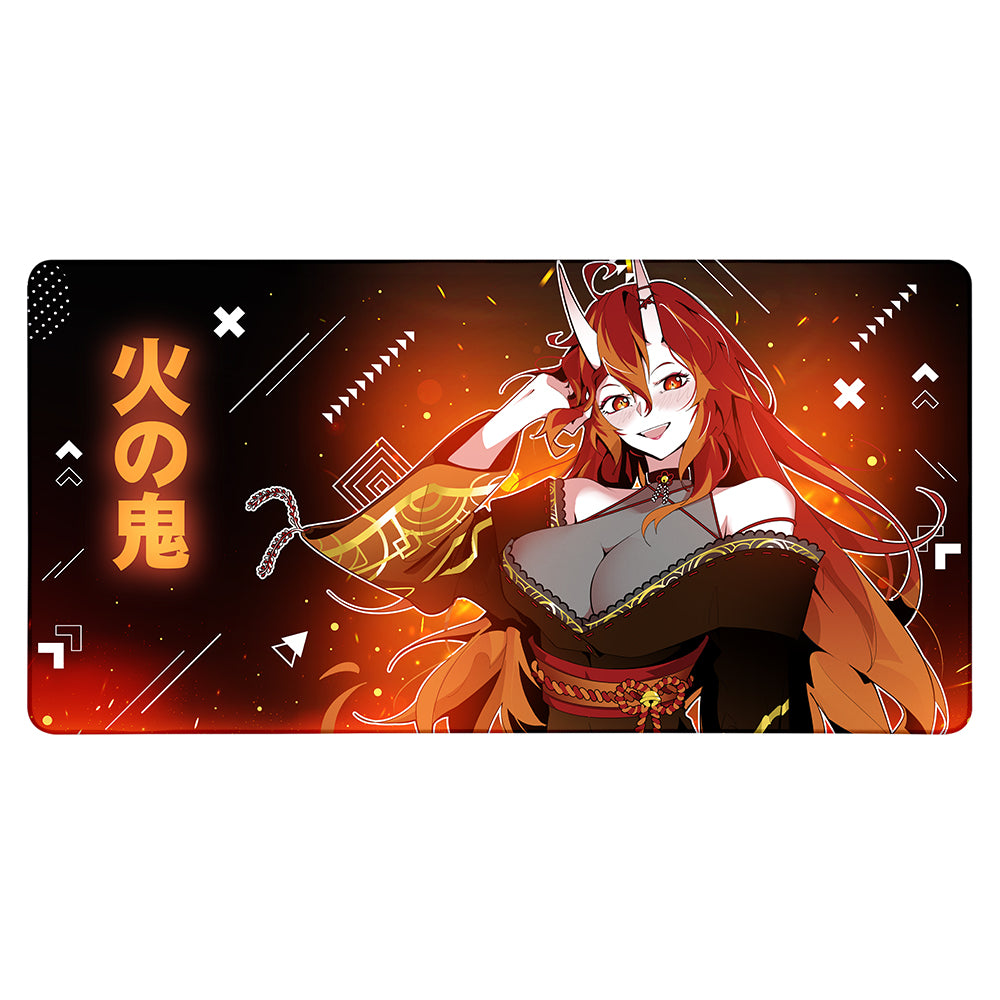 FireOniRei Blazing Embers XXL Mousepad
