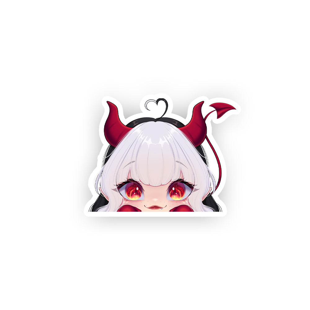 aquafiinnaa Chibi Peeker Sticker