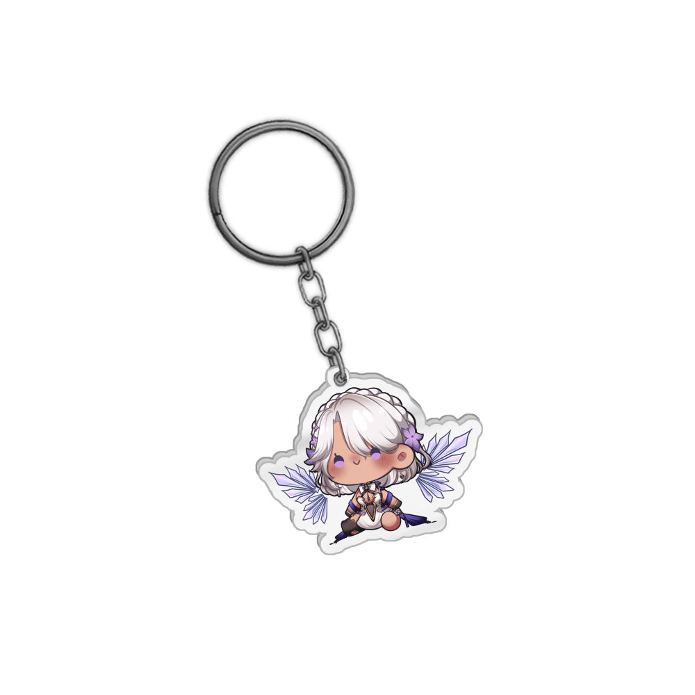 iiOrenda Chibi Plush (White) Keychain