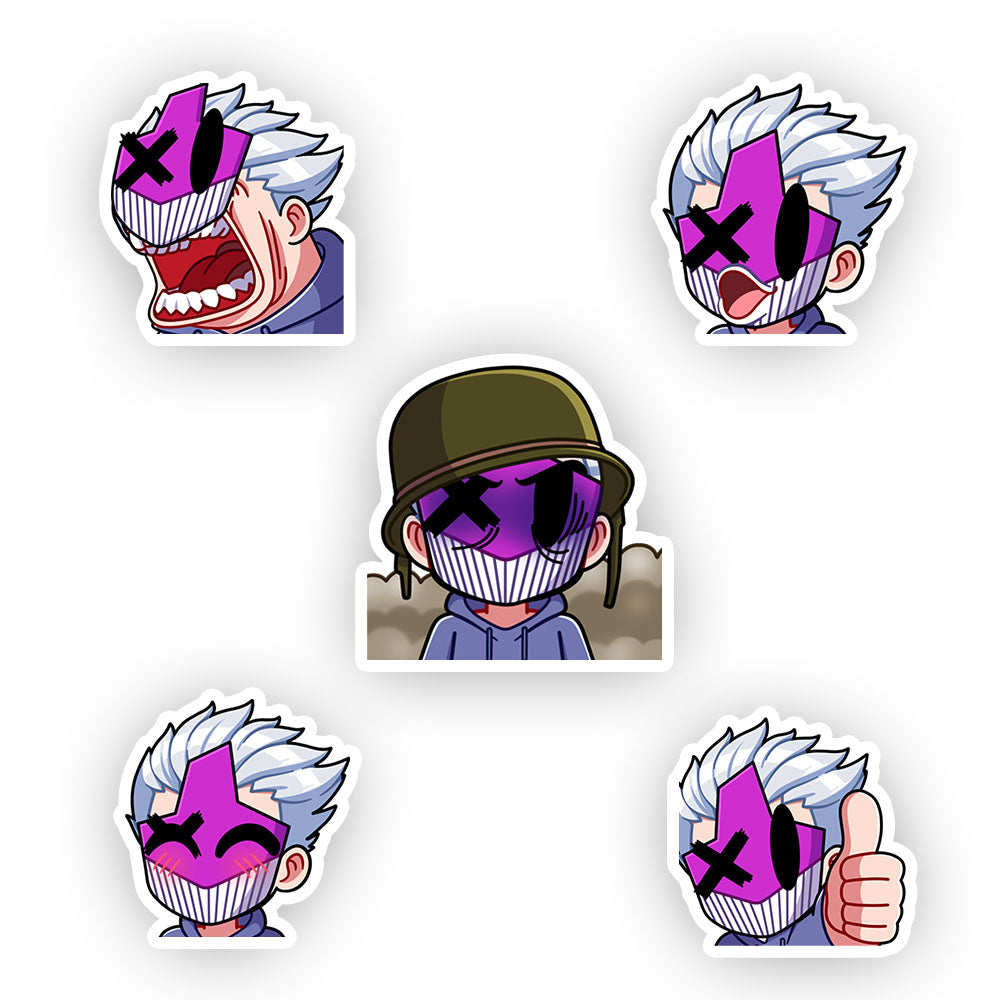 spidercaxe "Emotes" Stickers