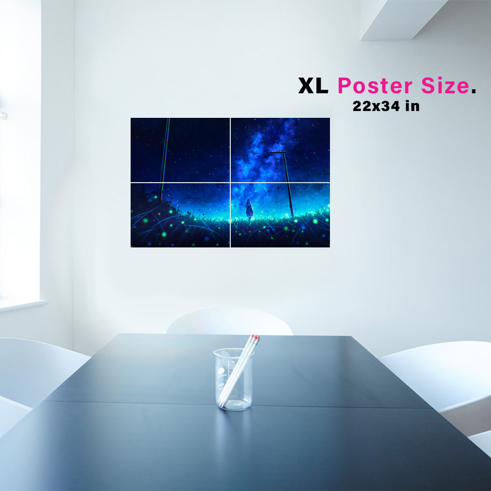 Heading Home Night Anime Poster