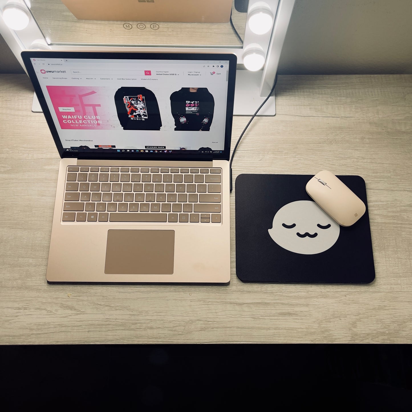 UwU Ghost Mouse Pad