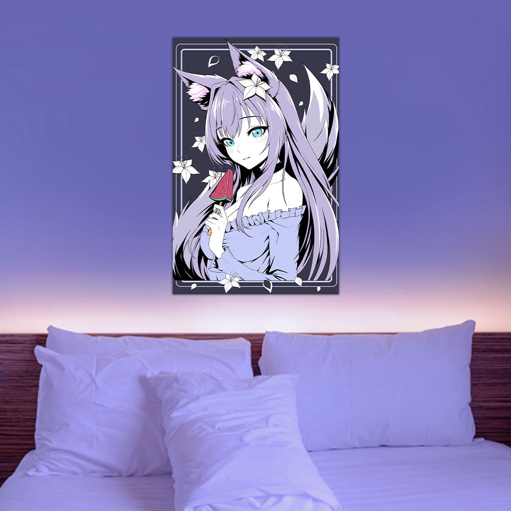 Kaioura Fox Girl Poster