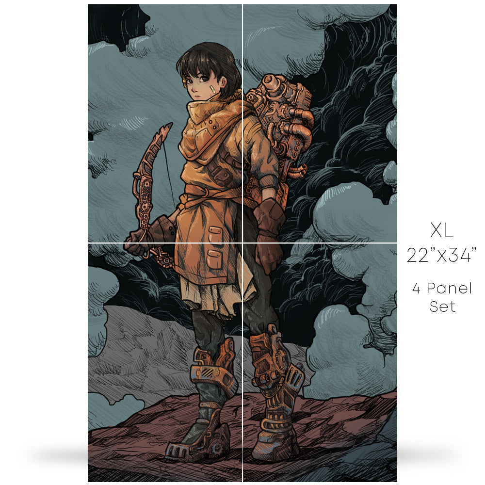 Steampunk Girl Anime Poster