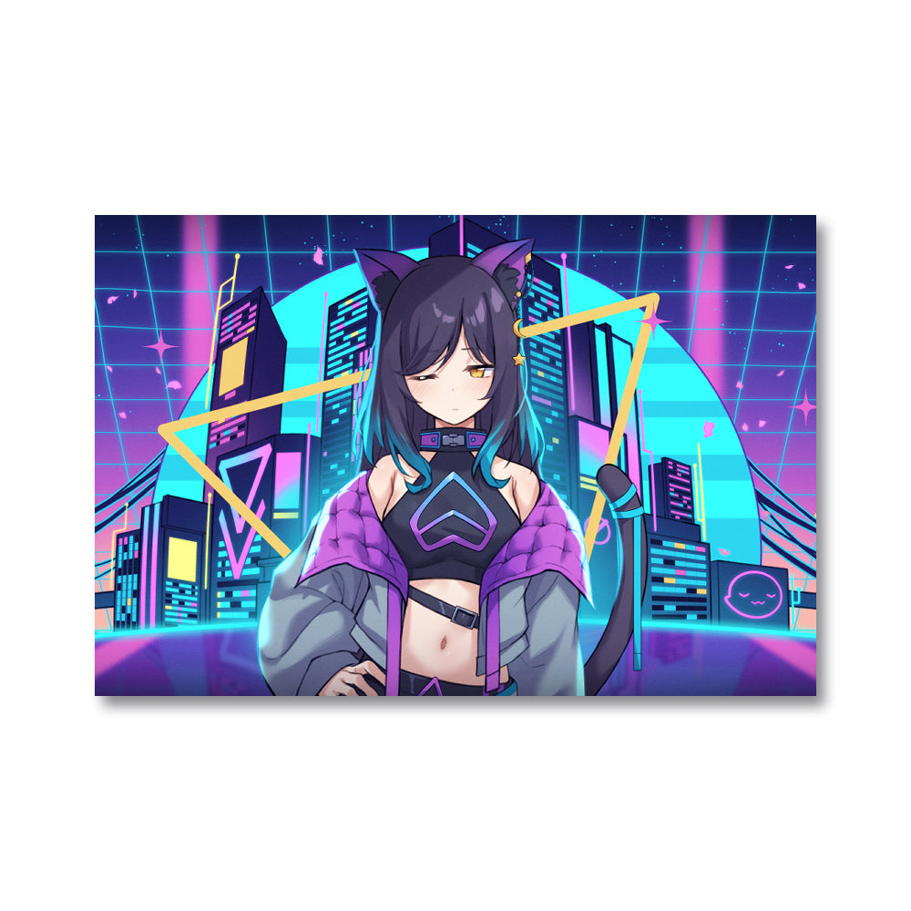 0EveZ "retrowave" Poster
