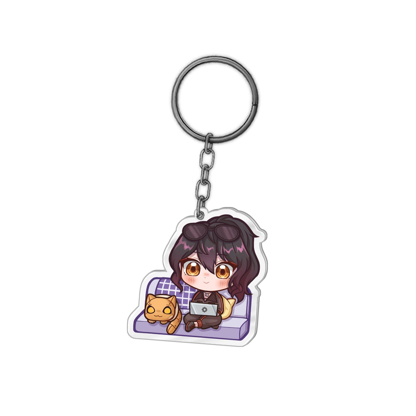 cptcamille Work Time Acrylic Keychain