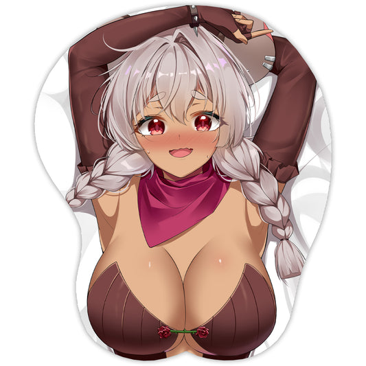 NellieAndGrits Bed Head 3D Mousepad
