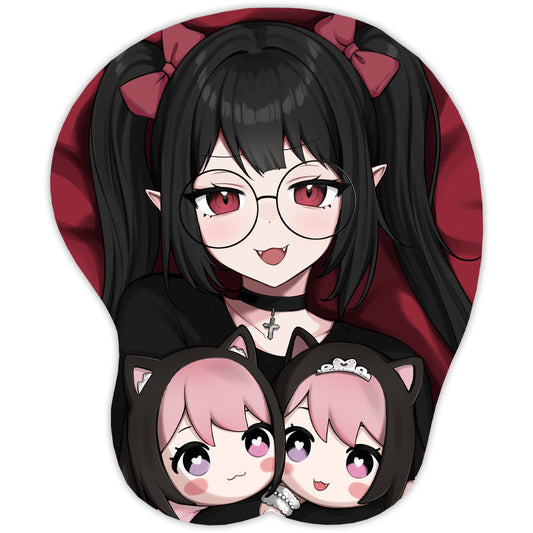 Rev Paired Plushies 3D Mousepad