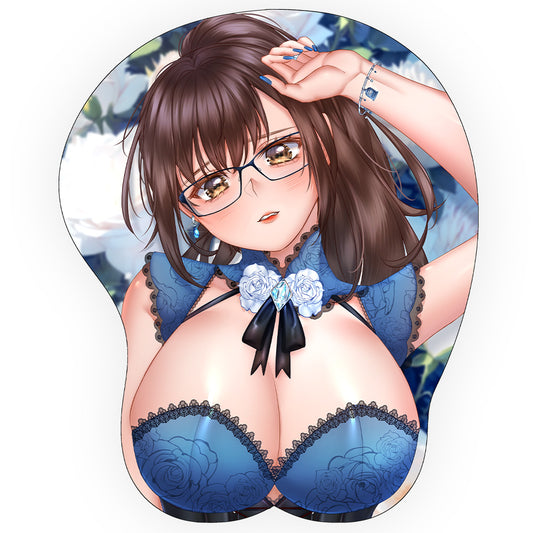 NomadicWhovian Blushing Babe 3D Mousepad