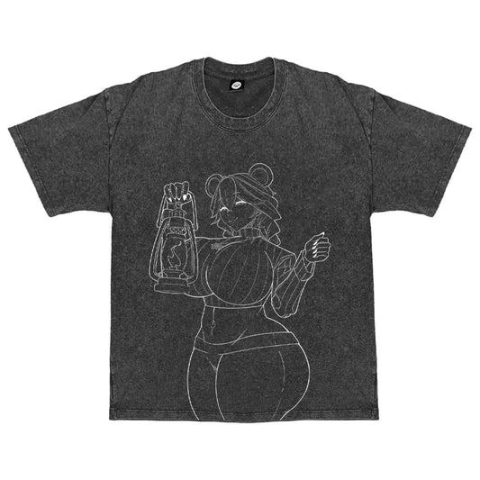 Nora the Frozen Tundra Acid Wash Shirt