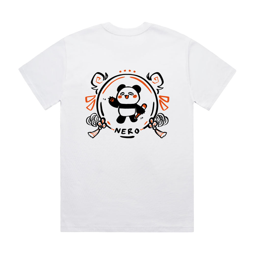 lNeroTV Panda T-Shirt (White)