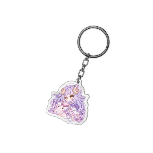 EsilaShephield Sheep Cuddle Keychain