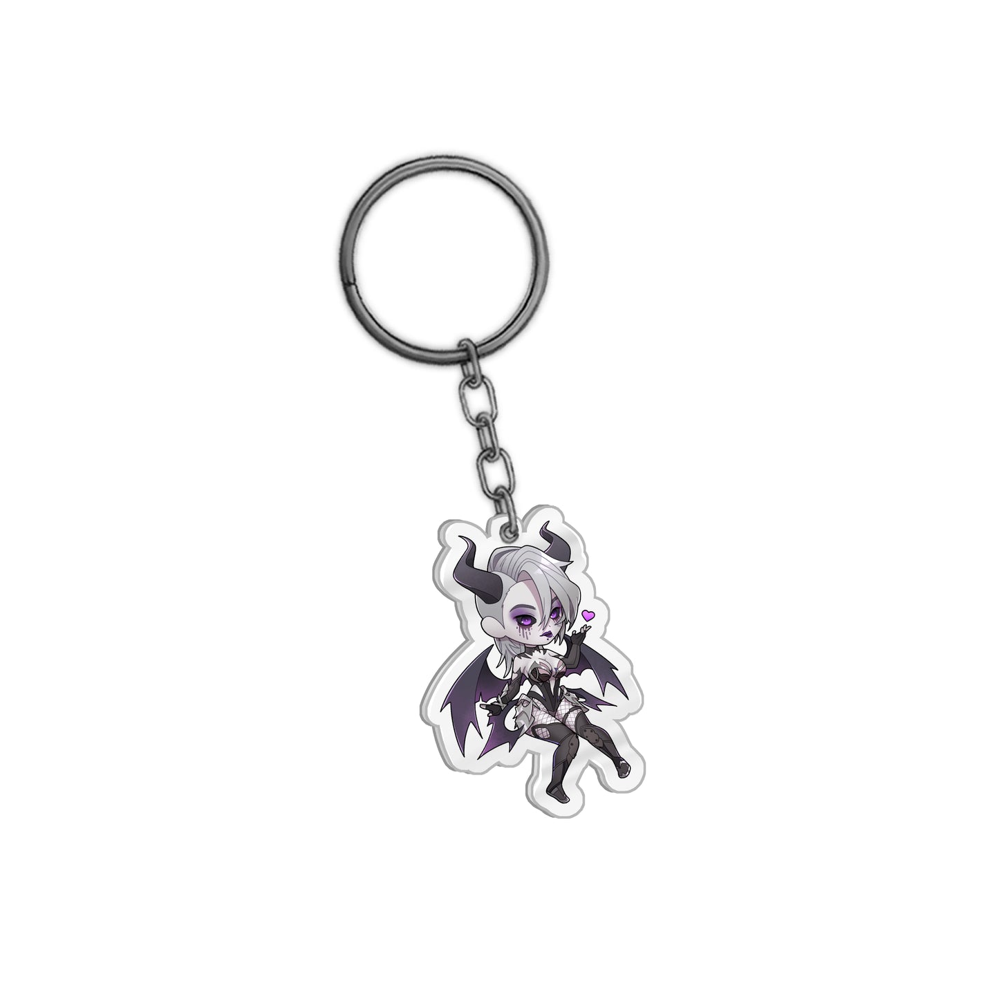 DeathBl00ms Kiss Keychain