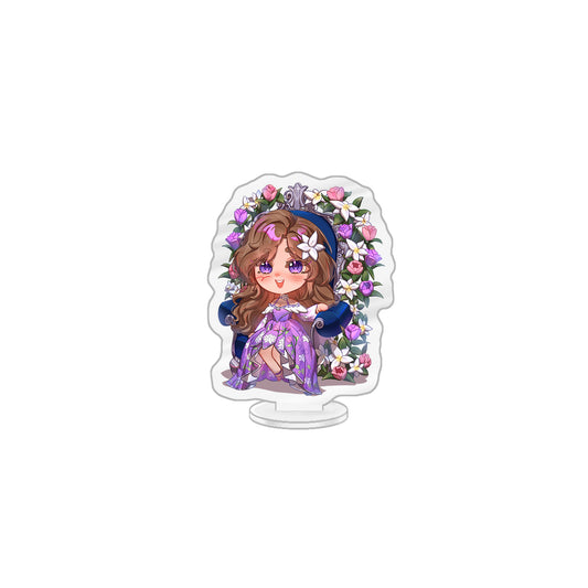 BunnyWinterLily Flower Throne Mini Standee
