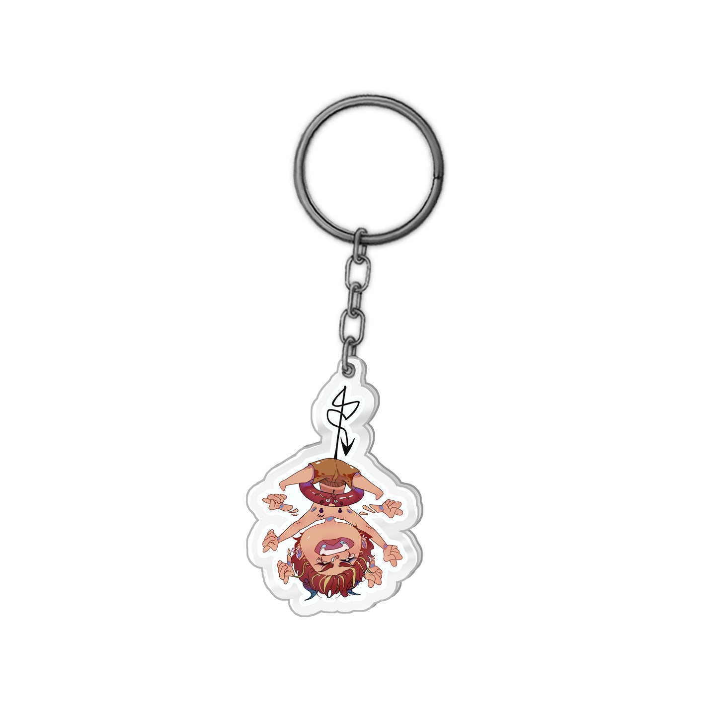 Abaddon Suspended Keychain