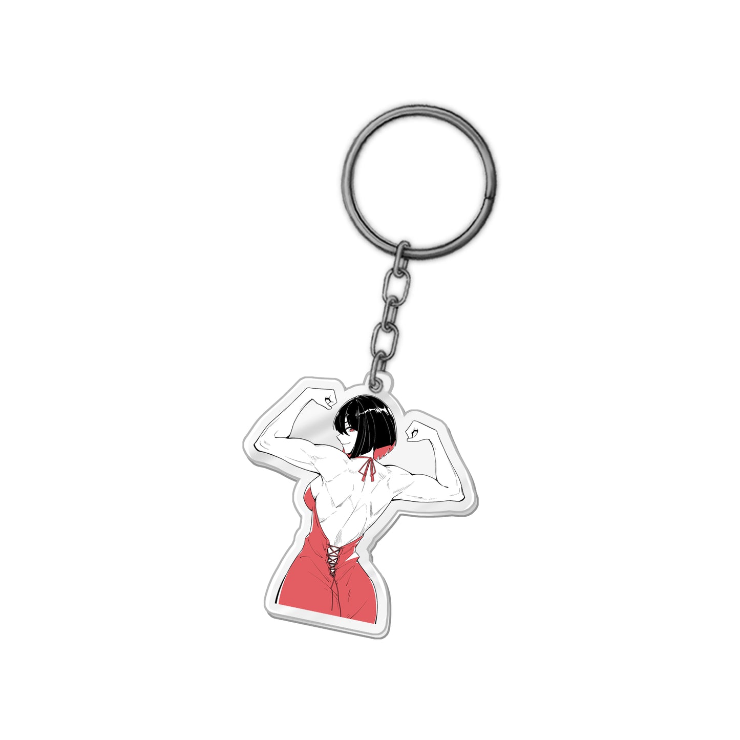 Chadkasa Flexing In Red Acrylic Keychain