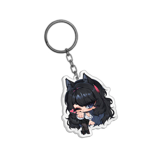 Kazamorix Blowing Kisses Keychain