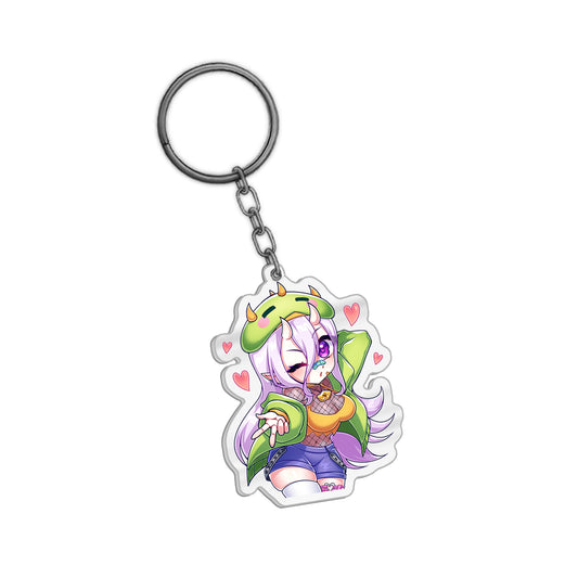 Rawrrina Blow A Kiss Keychain