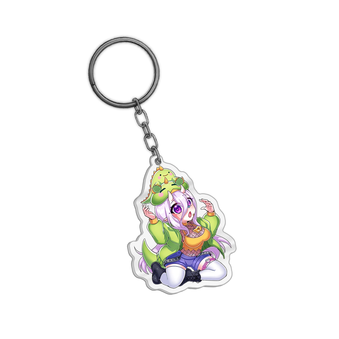 Rawrrina Chibi Dino Keychain