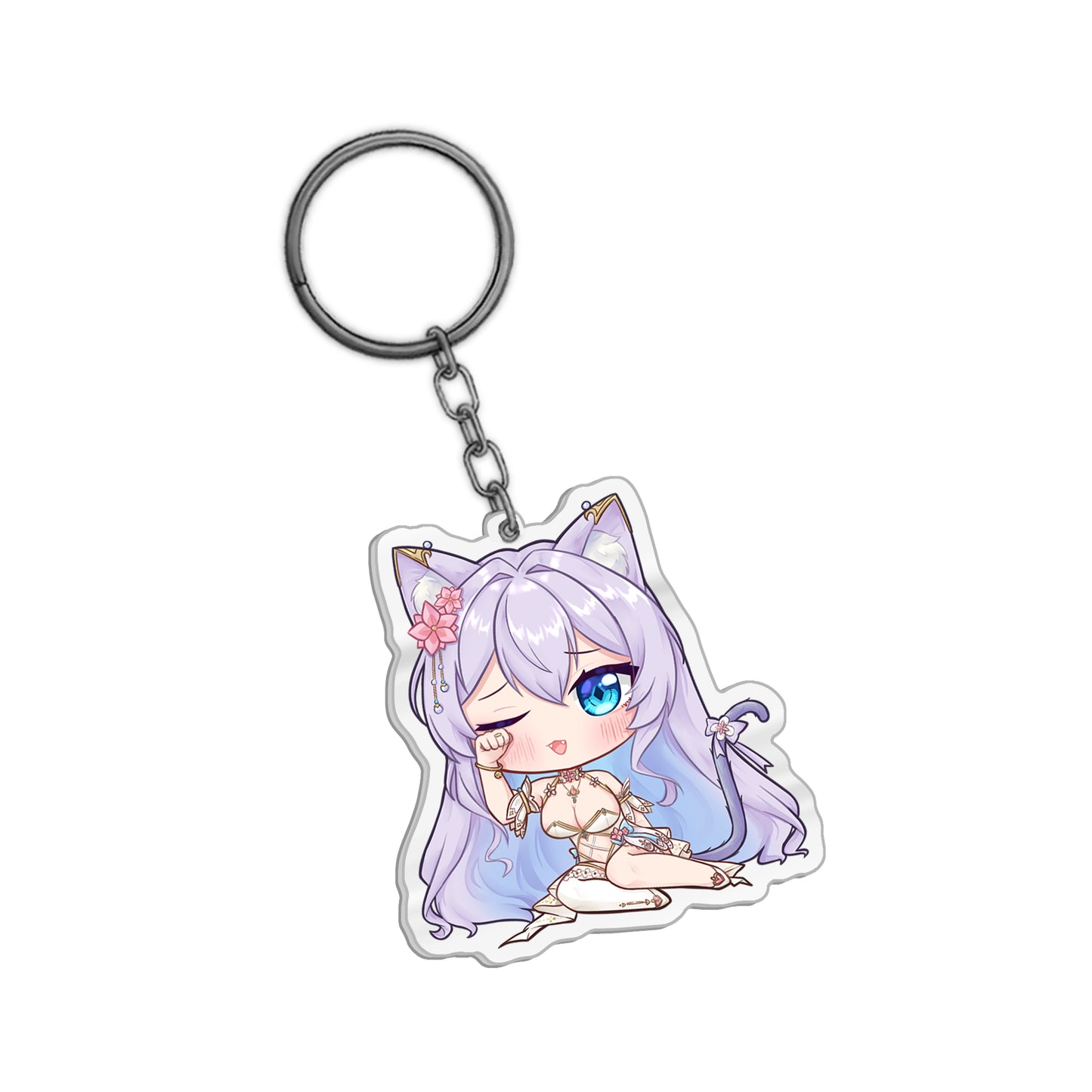 meowjennycat Sleepy Keychain