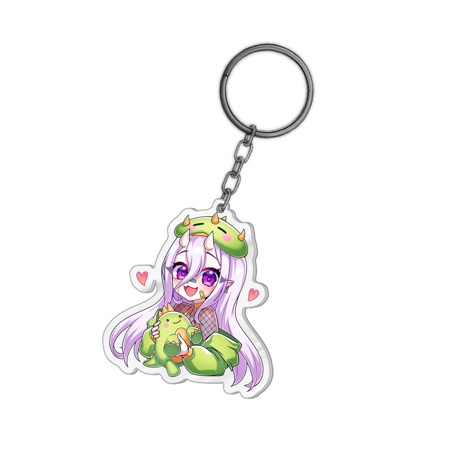 Rawrrina Hearts Keychain