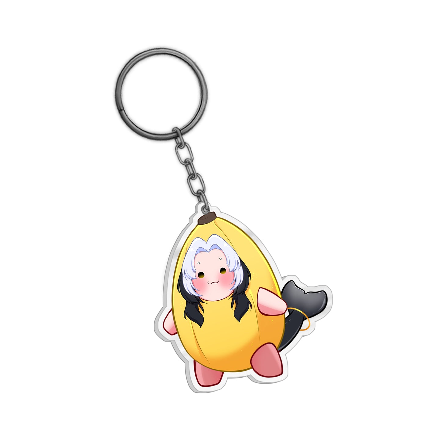 OrcaTsukii Banana Costume Keychain