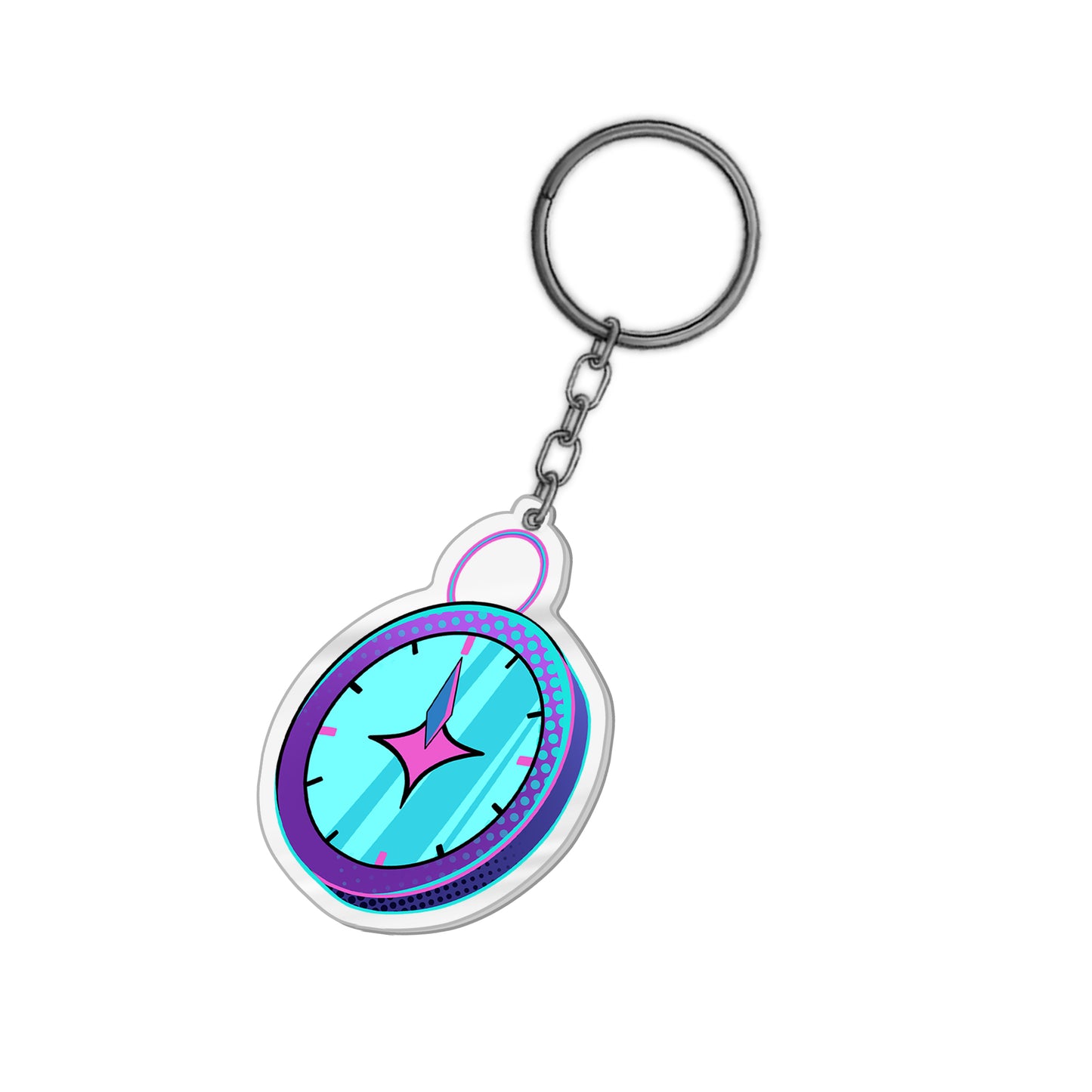 Captain Dandyfloss Compass Keychain