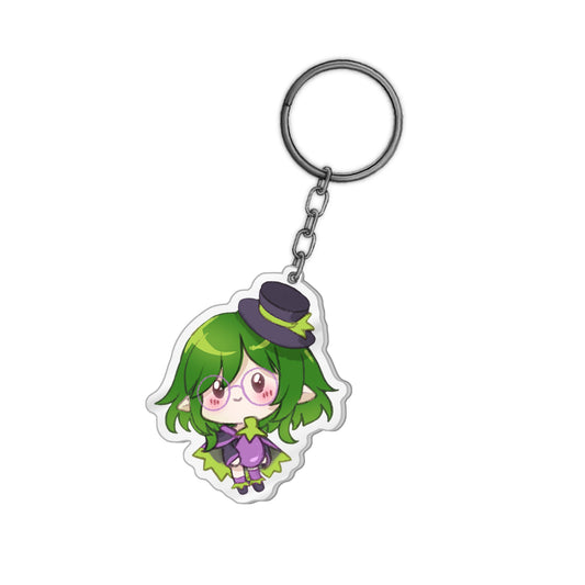 Wootaru Eggplant Chibi Keychain