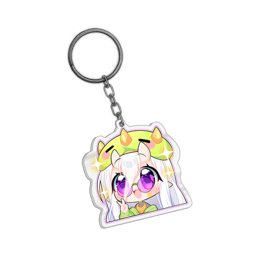 Rawrrina Sparkle (Glasses) Keychain