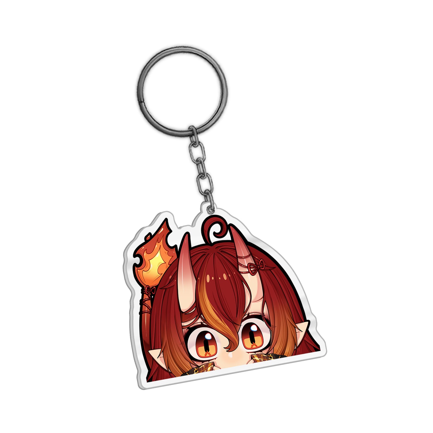 FireOniRei Peeker Keychain