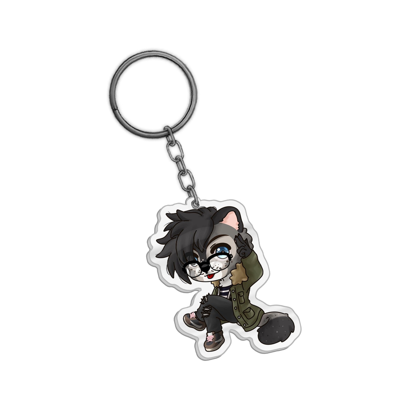 Kusaki Chibi Peace Keychain