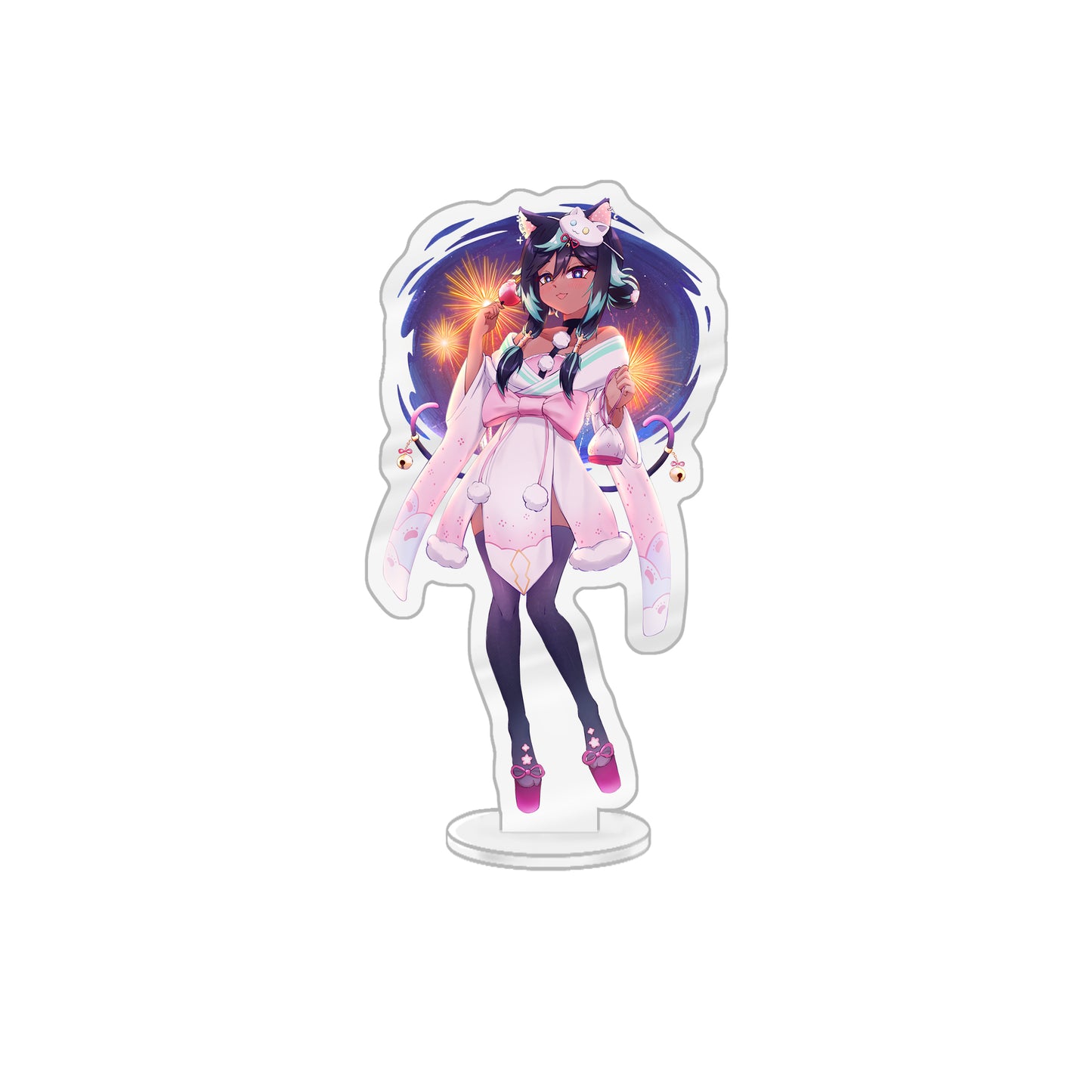 Kittyflute Fireworks Acrylic Standee