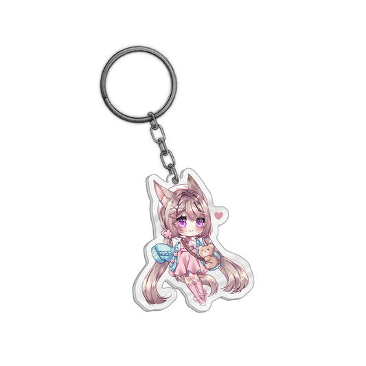 konkonmocha & Teddy Keychain