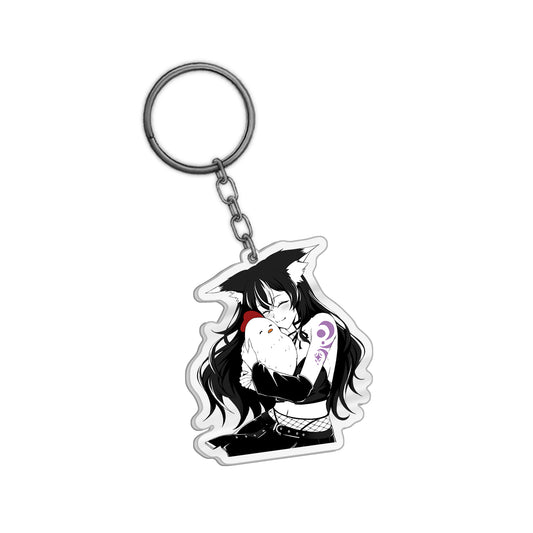 Maple_Chicken Snuggle Keychain