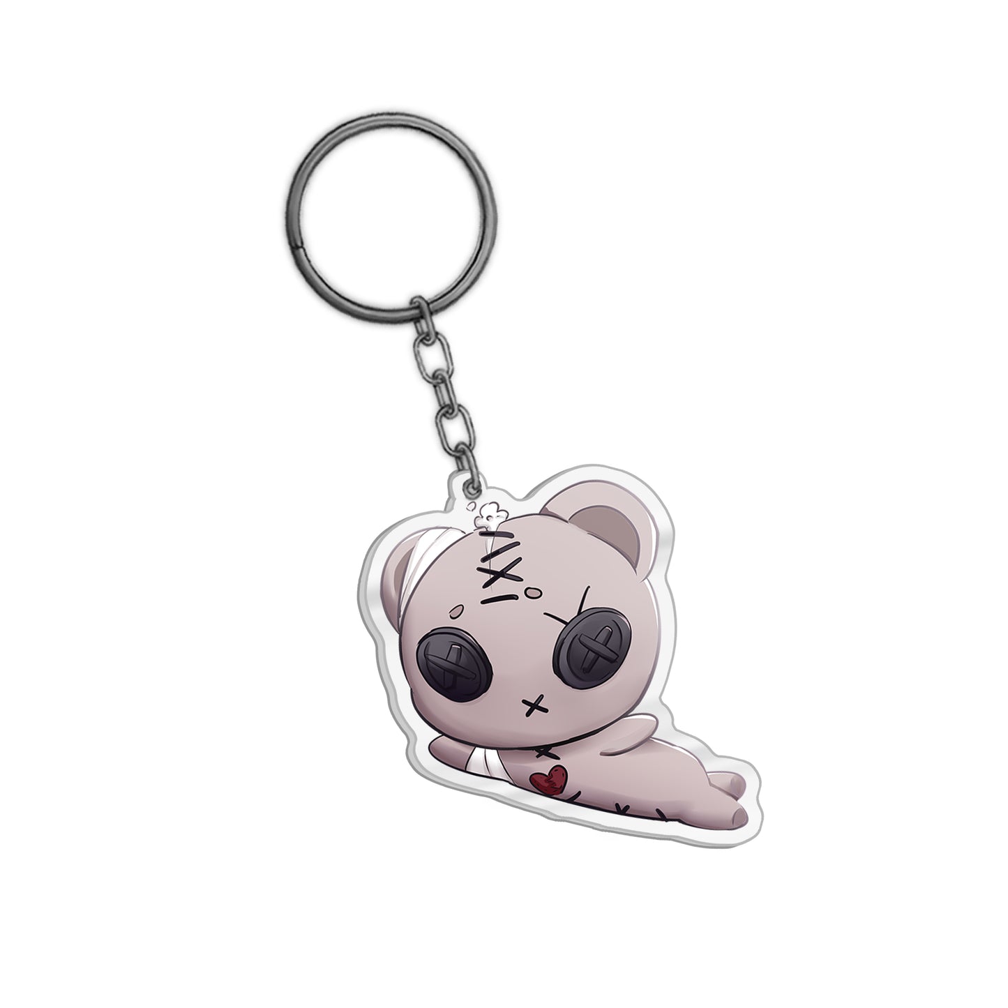 Kissy Teddy Keychain