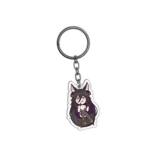 Fraeya Goth Wolf Keychain