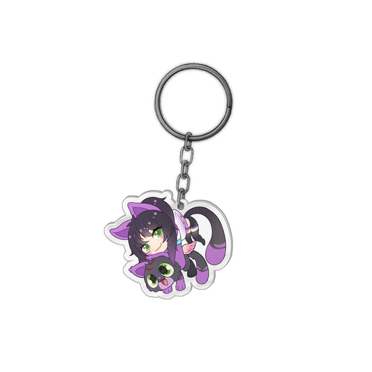 Megaa & Cat Acrylic Keychain