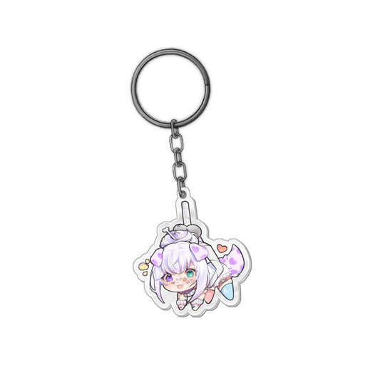 Meowdalyn Scruff Riding Keychain