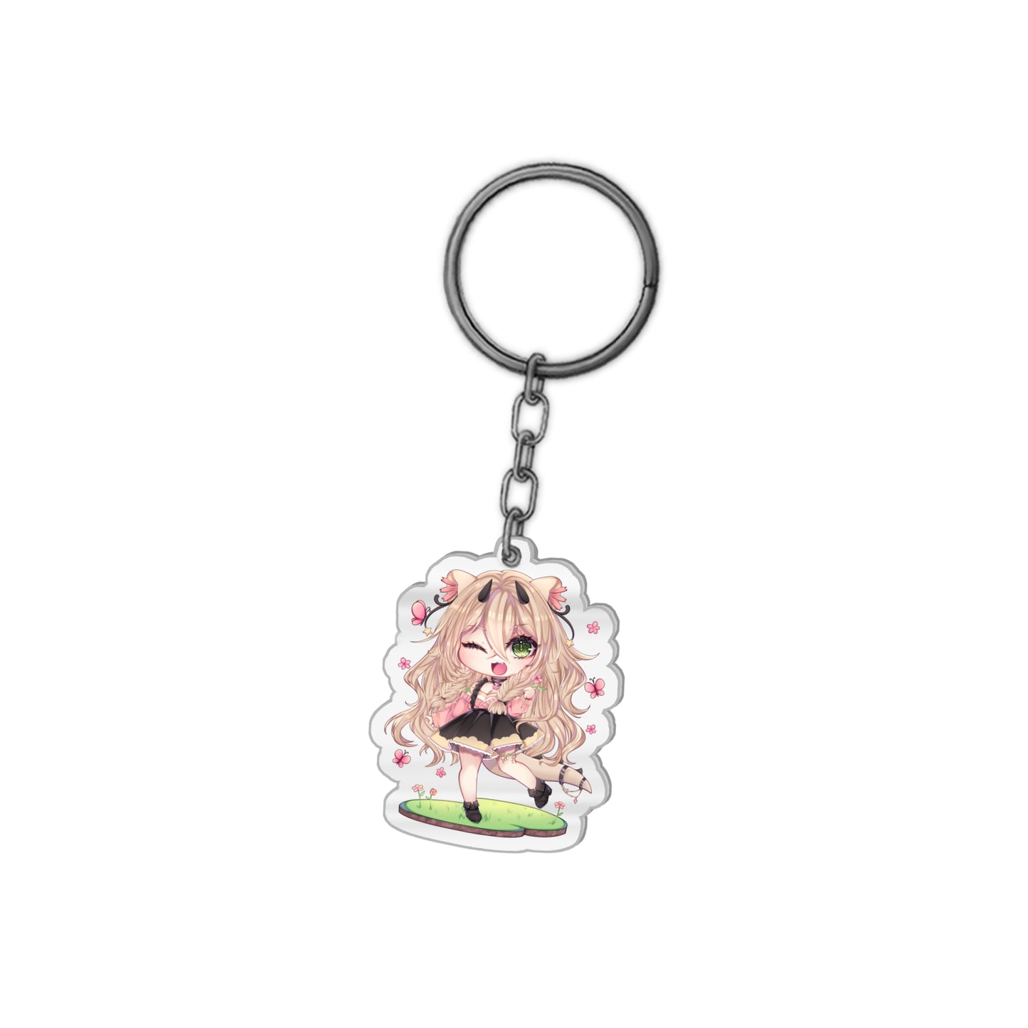 Saurawr Flower Keychain