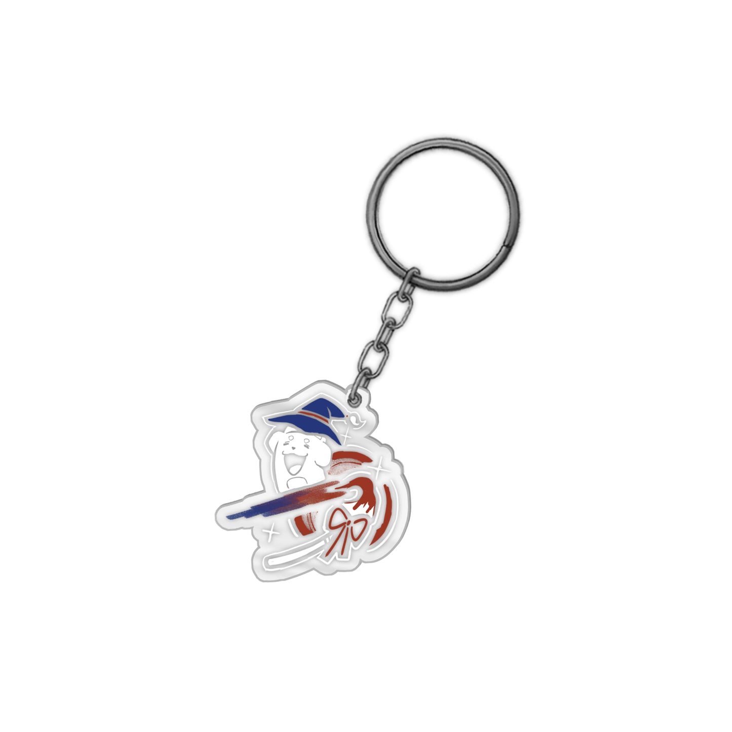 Itsbearvt Art Witch Keychain