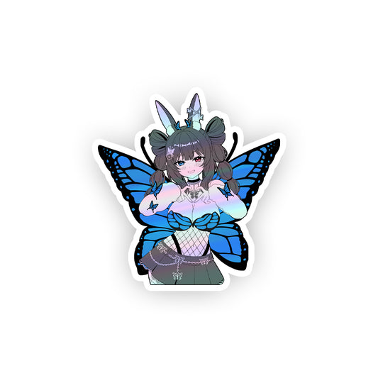 Aemilia Menelaus Blue Morpho Holo Sticker