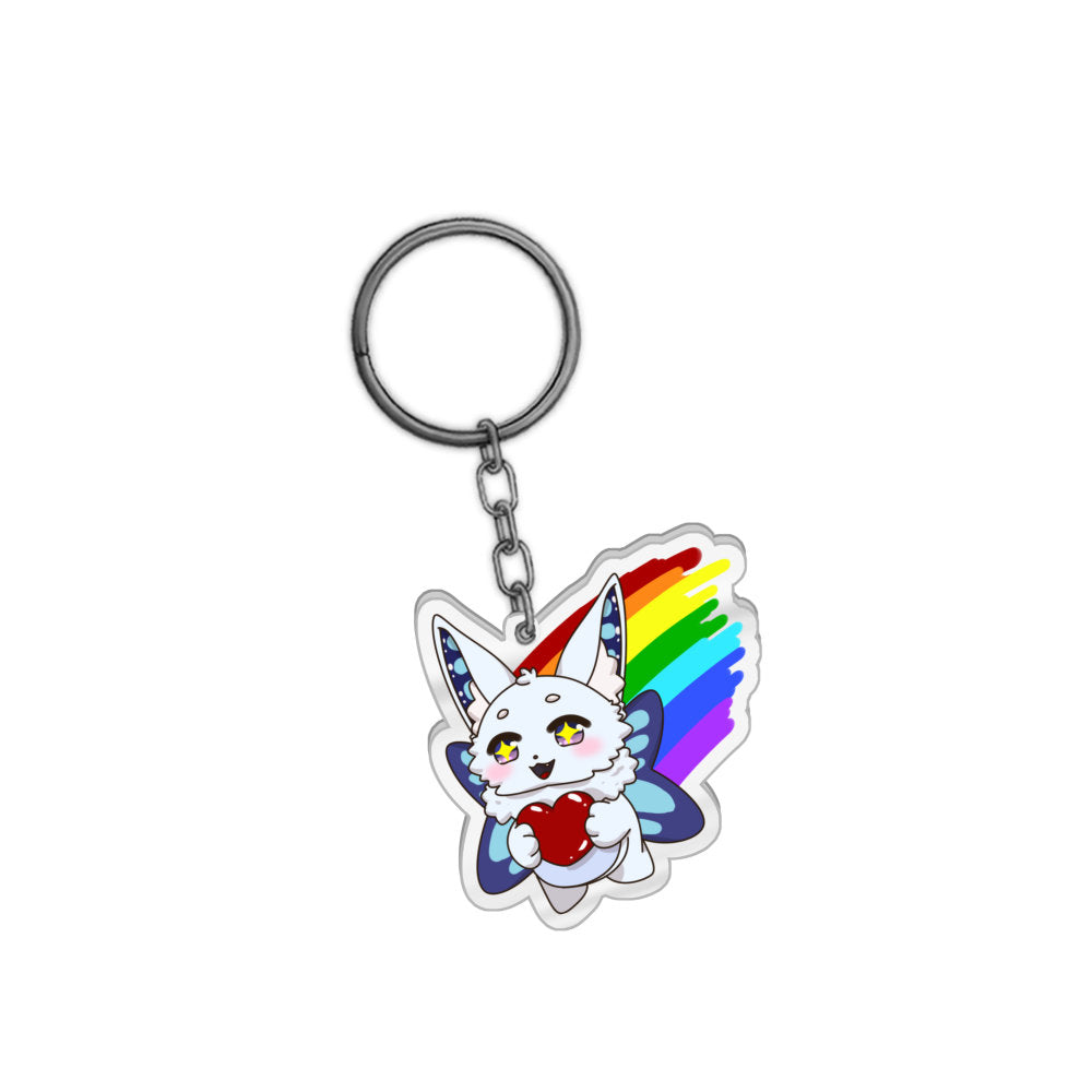 Aemilia Fluffle Heart Keychain