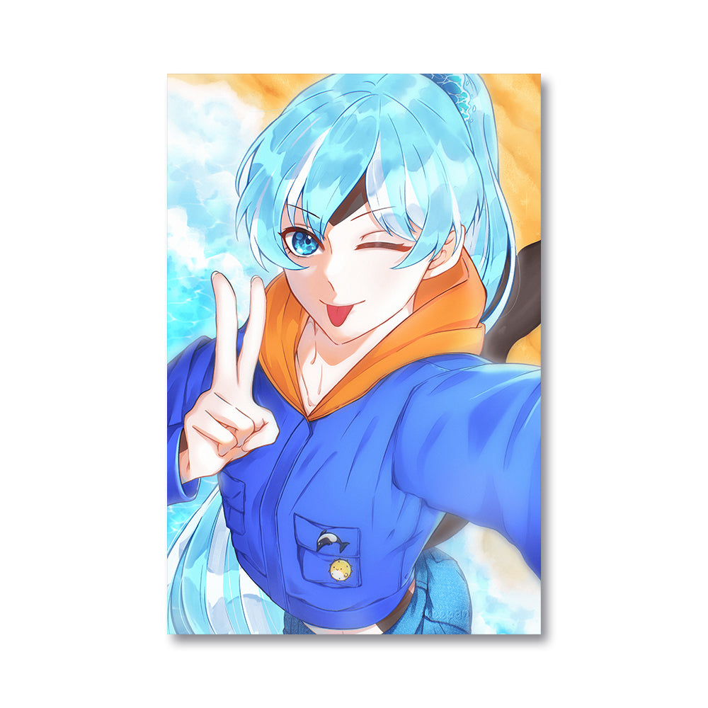 Aeru_Aureus Maui Dolphin Poster
