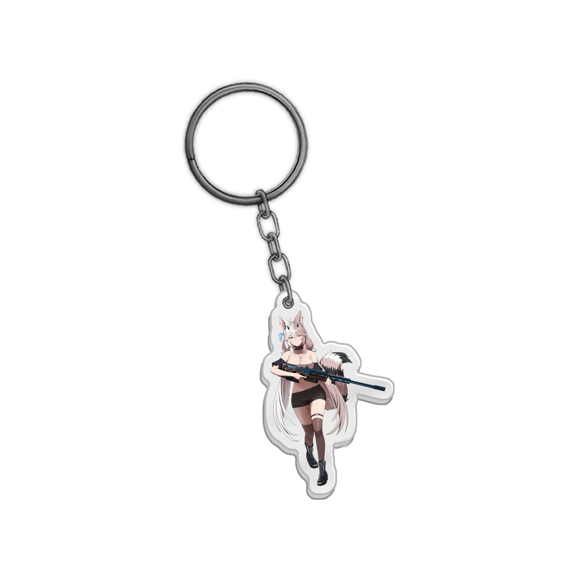 Ahkinoh Arctic Fox Keychain