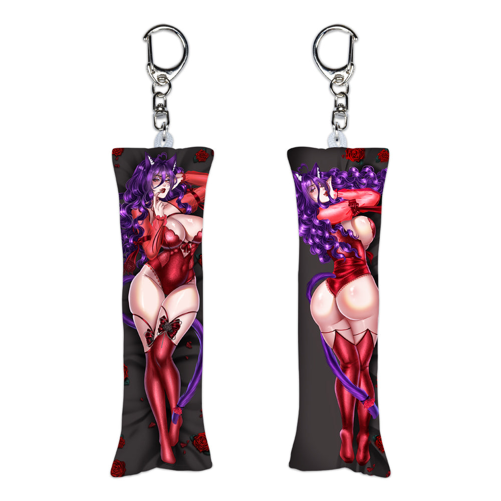 AmaraHugs Red Dakimakura Keychain