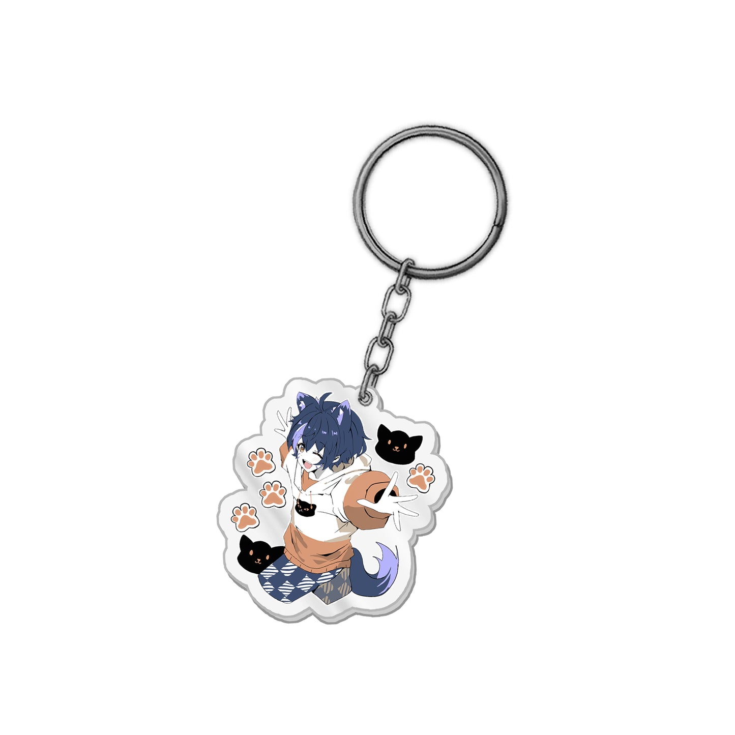 Analog Whiskers "Paws" Keychain