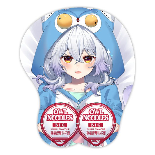 AngryOwlCat Noodle 3D Mousepad