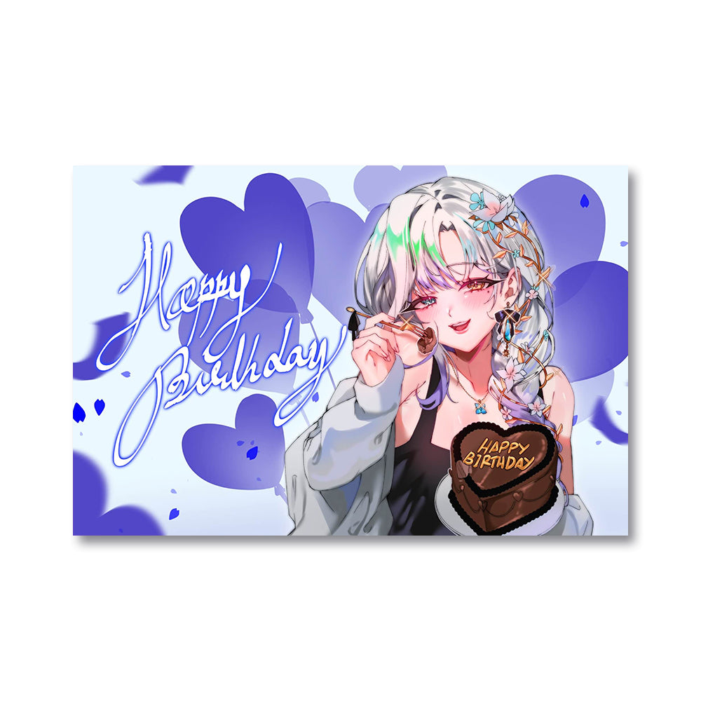 Ashie 2025 Birthday Poster - Blue