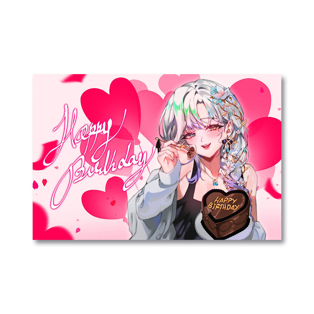 Ashie 2025 Birthday Poster - Pink